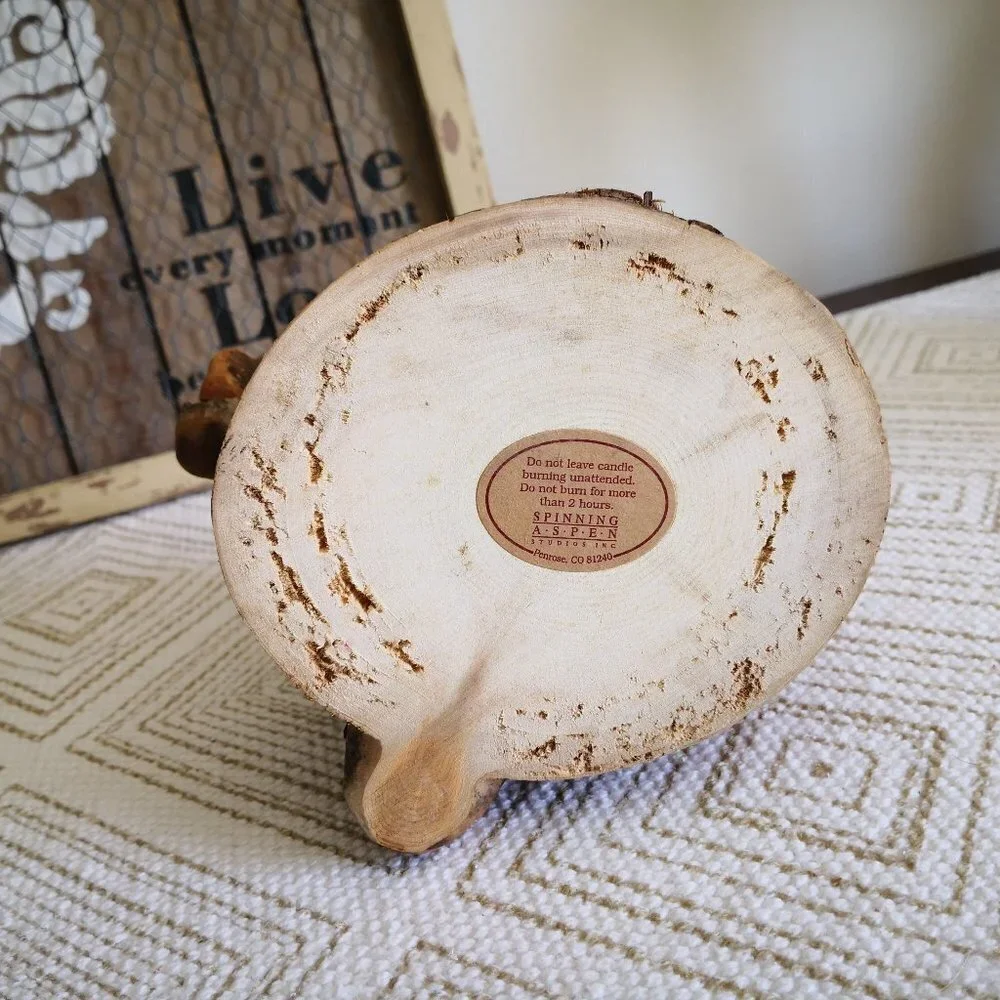 N/A wood tealight